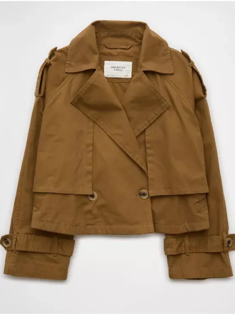 American Eagle Cropped Trench Style Jacket size small
